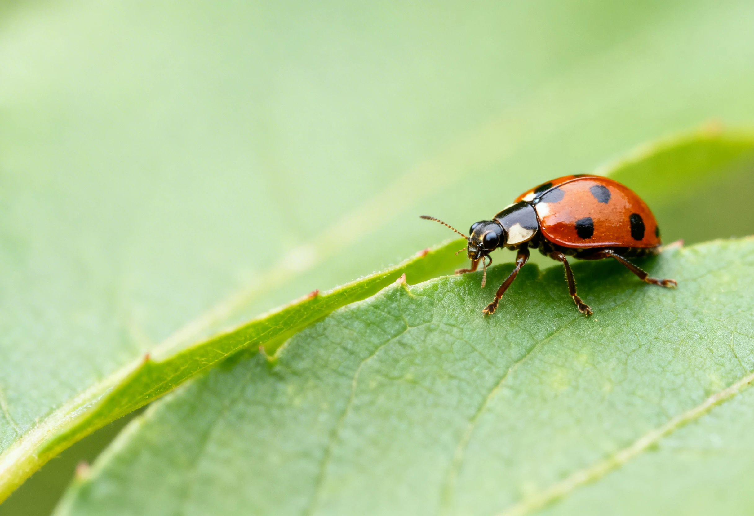 Insecte sur une feuille illustrant des conseils d’entretien et d’observation