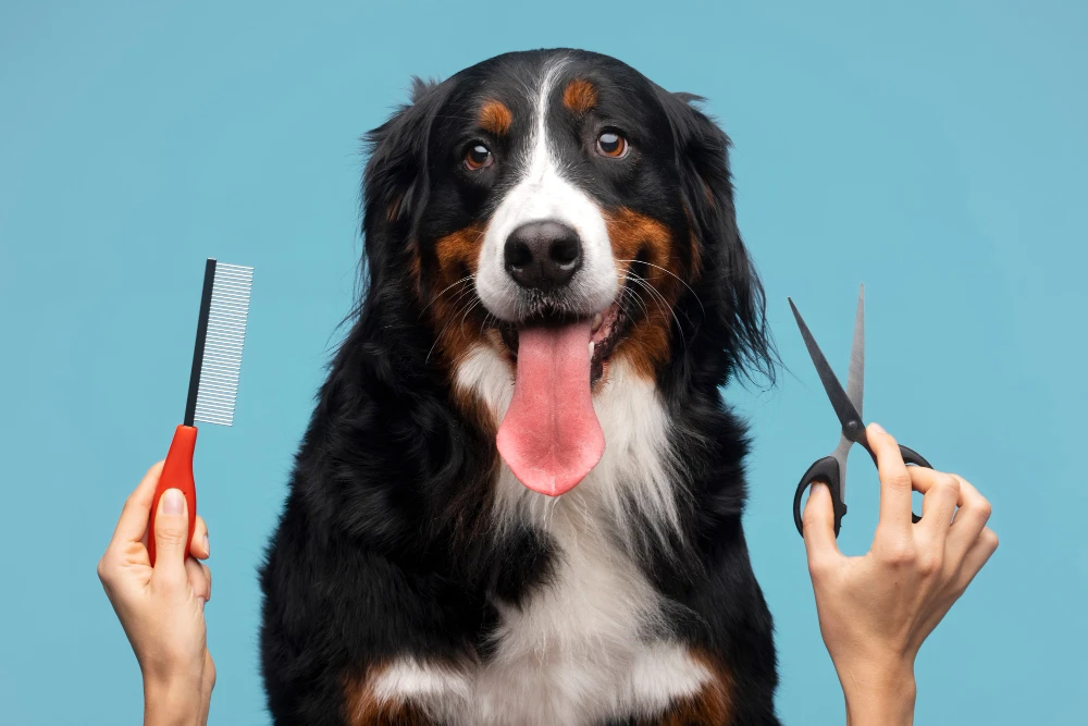 Préparation au bain : démêler les poils d’un chien avant un lavage sans shampoing