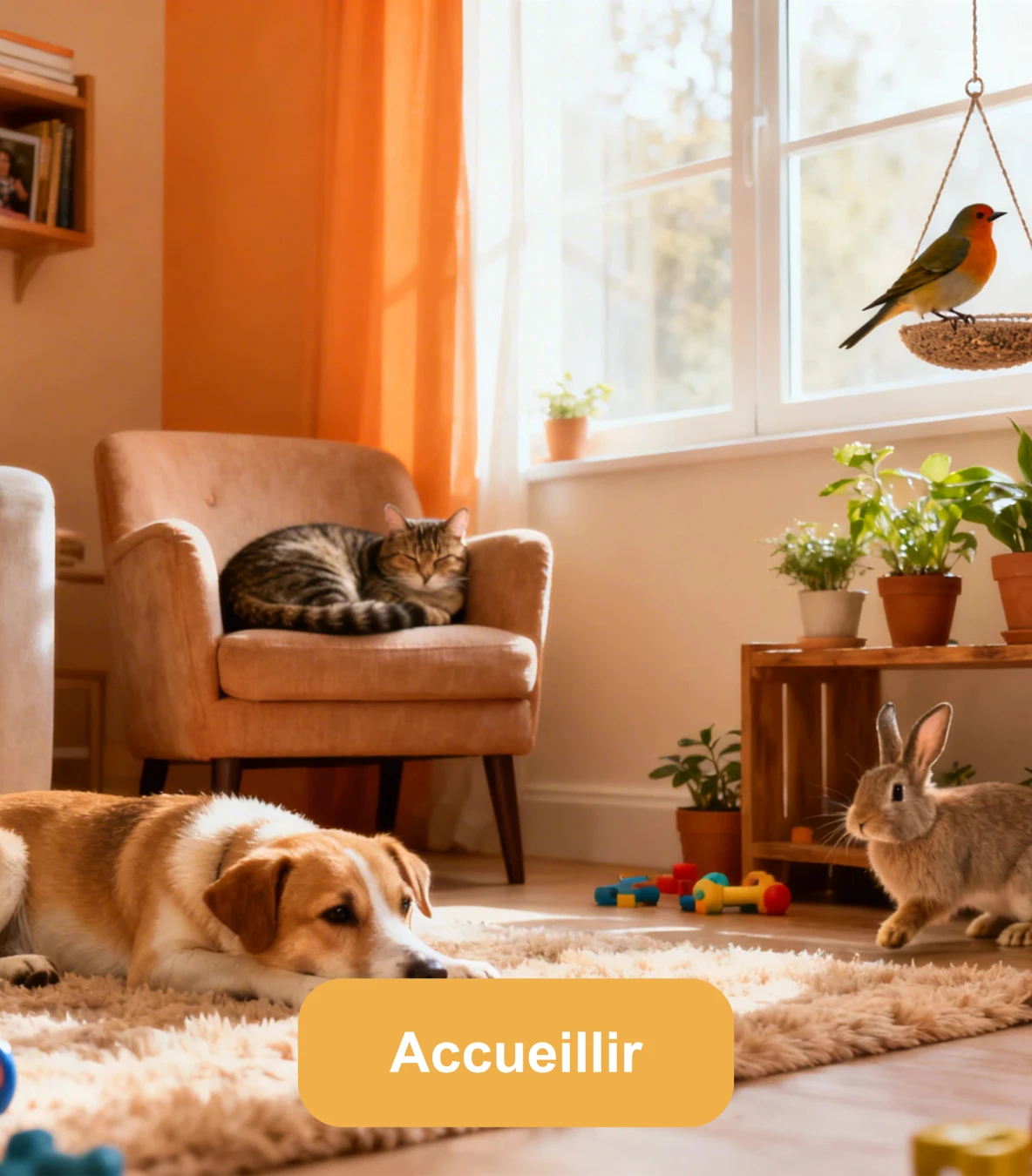 Accueillir un animal de compagnie à la maison | Chien, chat, lapin et oiseau
